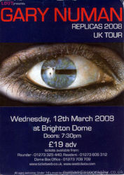 Gary Numan 2008 Venue Poster Brighton